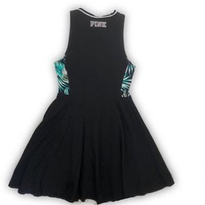 VS PINK cheer sleeveless dress tropical panels XS